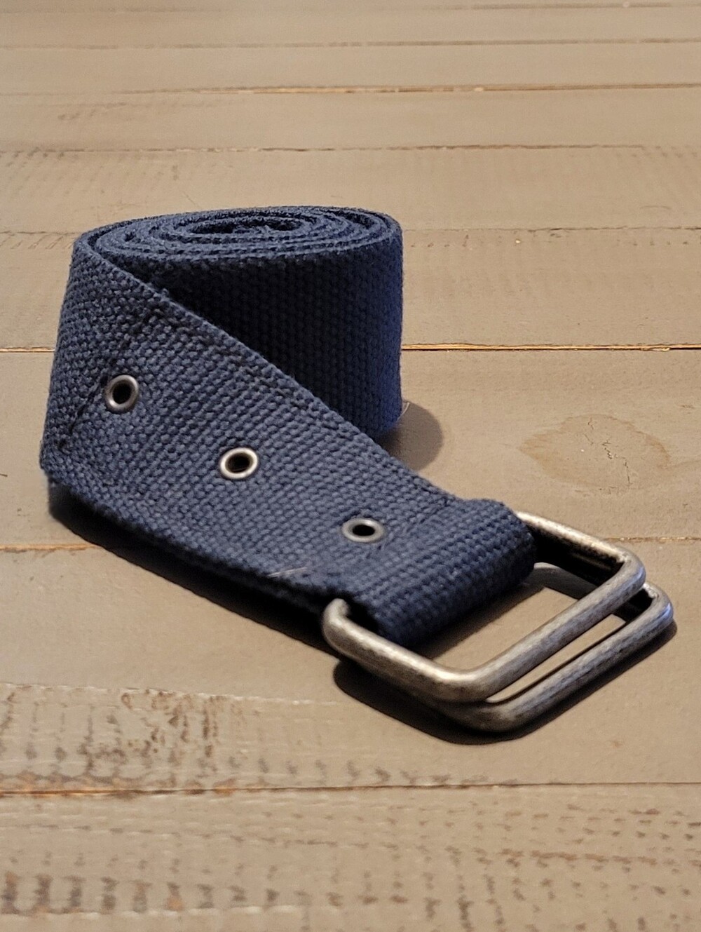 Classic Men's Canvas Web Belt in Navy